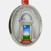 機会のドアの概念 メタルオーナメント (右)