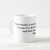 "機会はほとんどの人々によってのでi…恋しく思われます コーヒーマグカップ (正面左)