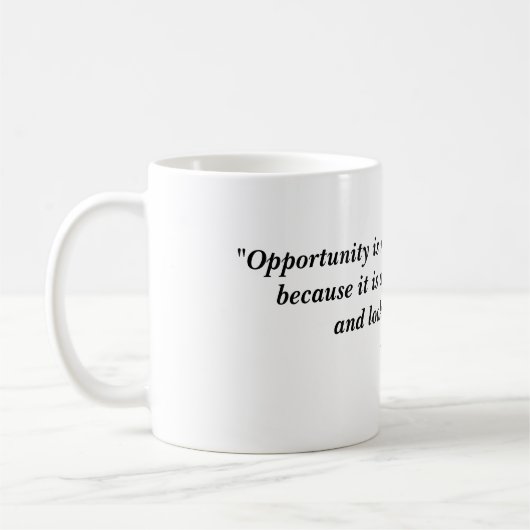 "機会はほとんどの人々によってのでi…恋しく思われます コーヒーマグカップ (左)