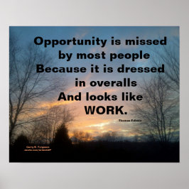 機会はト恋しく思マス・エジソンカスタムポスター ポスター