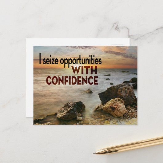 「機会をつかむ」モチベーション確認 ポストカード (正面/裏面インサイチュ)