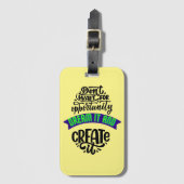 機会を待たずに夢を見て作り出す ラゲッジタグ (正面縦)