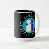 機会ギャップ教育改革を終わらせる ツートーンマグカップ (正面右)