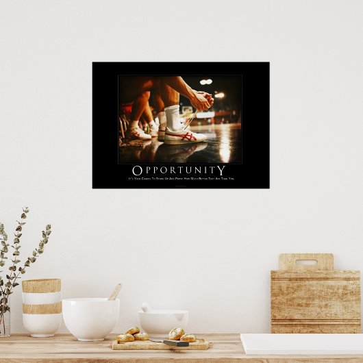 機会向けやる気を起こさせるユーモアのポスター ポスター (キッチン)