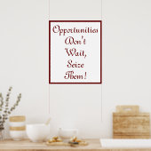 機会待つな捕まえろ! ポスター (キッチン)