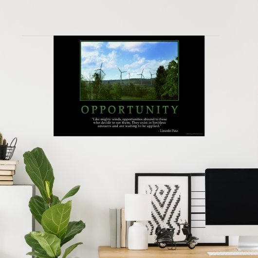 機会 ポスター (ホームオフィス)