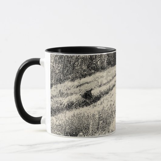 機内でウズラをマグ!! マグカップ (左)