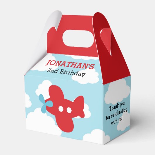 機内のお気に入りボックス（青と赤） フェイバーボックス (正面サイド)