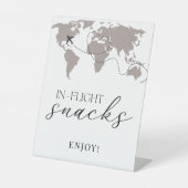 機内スナック飛行機赤ちゃんシャワー食品テーブル 台座サイン (正面)