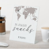 機内スナック飛行機赤ちゃんシャワー食品テーブル 台座サイン (インサイチュ)