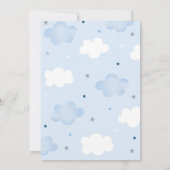 機内ボーイファースト誕生日 招待状 (裏面)