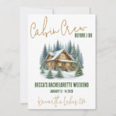 機内乗務員が先に「I DO!」をやっちゃうぞ！週末ハネムーン前パーティ 招待状 (正面)