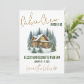 機内乗務員が先に「I DO!」をやっちゃうぞ！週末ハネムーン前パーティ 招待状 (スタンド正面)