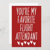 機内係員の中であなたが一番好きなバレンタインデー シーズンカード (正面/裏面)