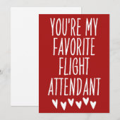機内係員の中であなたが一番好きなバレンタイン シーズンカード (正面/裏面)