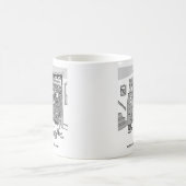 機動隊が物件を襲撃 – 警おもしろい察テーマ コーヒーマグカップ (中央)