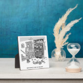 機動隊が物件を襲撃 – 警おもしろい察テーマ フォトプラーク (インサイチュ)