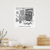 機動隊が物件を襲撃 – 警おもしろい察テーマ ポスター (キッチン)