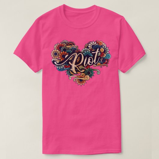 機動隊のヴィンテージ色 Tシャツ (デザイン正面)