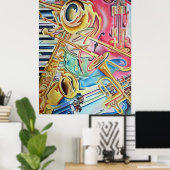 機器プリント ポスター (ホームオフィス)