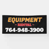機器レンタルサービス カスタムバナー 横断幕 (横)