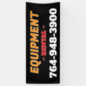 機器レンタルサービス カスタムバナー 横断幕 (縦)