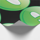 機器独身のシンボルの折り返し紙 ラッピングペーパー