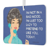 機嫌が悪い！- おもしろい カーエアーフレッシュナー (左)