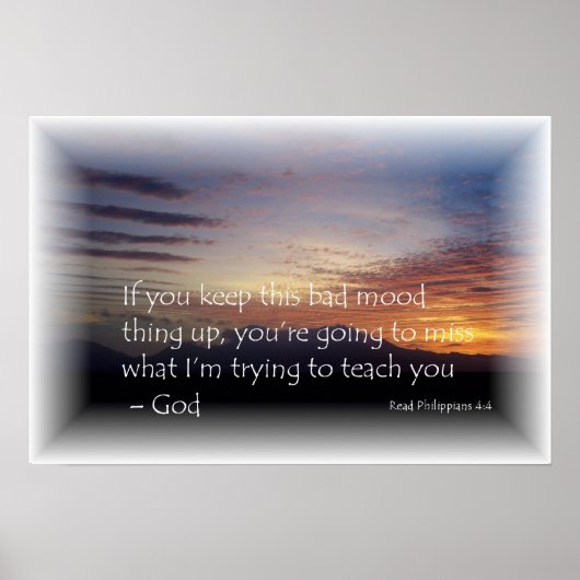 機嫌が悪い ポスター (正面)