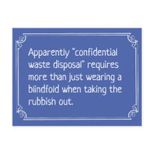 機密おもしろい廃棄物処理ジョーク