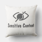 機密コンテンツ – ポリシー違反に関する通知 クッション (裏面)