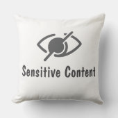 機密コンテンツ – ポリシー違反に関する通知 クッション (正面)