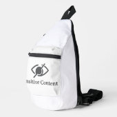 機密コンテンツ – ポリシー違反に関する通知 スリングバッグ (右コーナー)