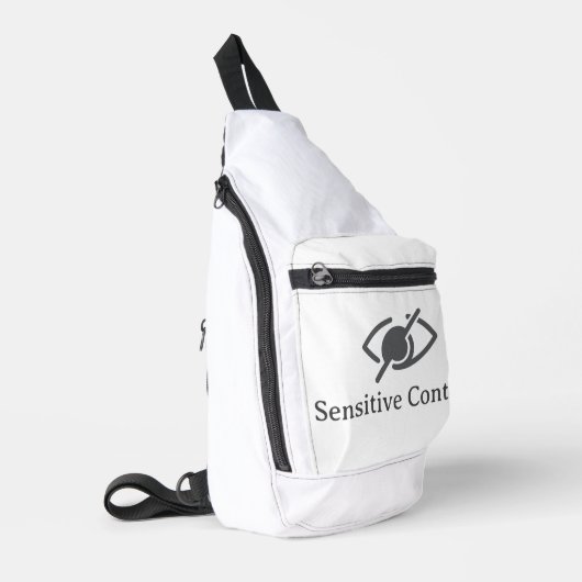 機密コンテンツ – ポリシー違反に関する通知 スリングバッグ (左コーナー)