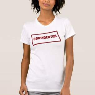 機密ゴム印シャツ Tシャツ