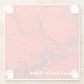 機密ハート ガラスコースター (裏面)