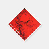 機密ハート スタンダードカクテルナプキン (角)