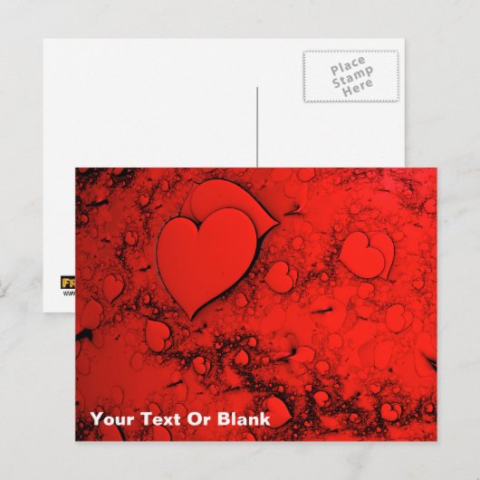 機密ハート ポストカード (正面/裏面)