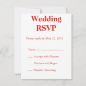 機密ハートRSVP 出欠カード (裏面)