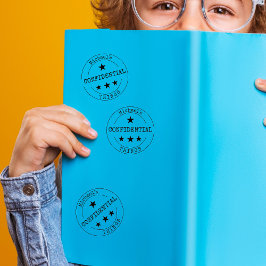 機密パーソナライズされたゴム印 セルフインキングスタンプ