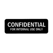 機密ラベル ラベル (正面)