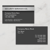 機密保持およびサービス 名刺 (正面/裏面)