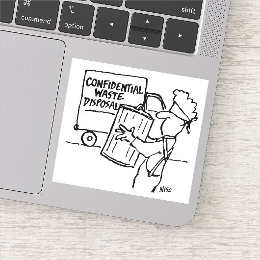 機密廃棄物処分漫画 シール (詳細)