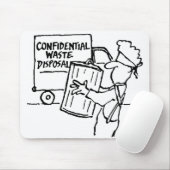 機密廃棄物処理 マウスパッド (マウス)