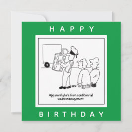 機密廃棄物管理の漫画 カード