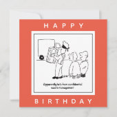 機密廃棄物管理の漫画 カード (正面)