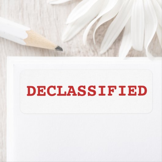 機密解除 ラベル (インサイチュ)