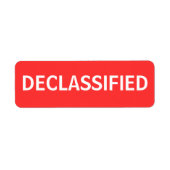 機密解除 ラベル (正面)