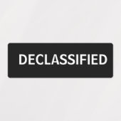 機密解除 ラベル (デザイン2)