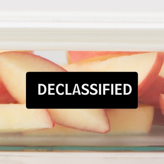 機密解除 ラベル (貼付)